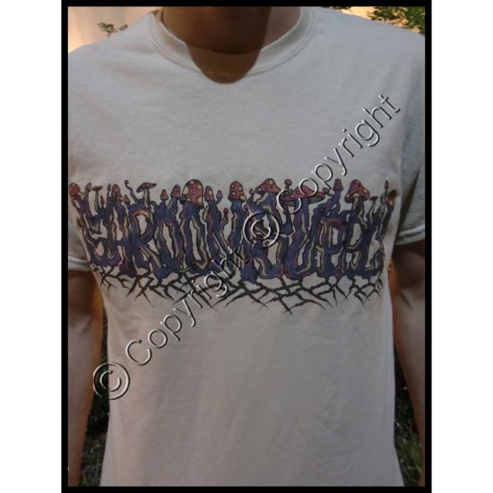 Graffiti - Shroom Supply T-Shirt - Click Image to Close