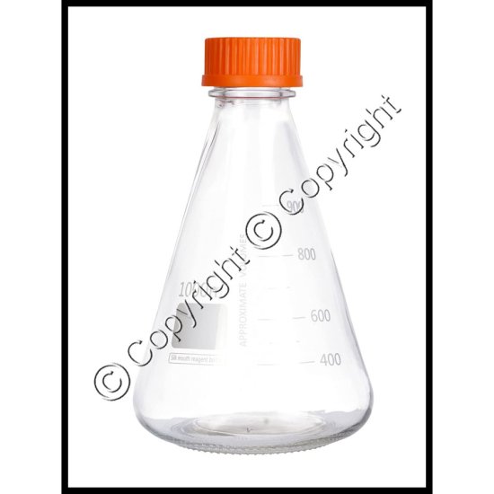 1000 mL Borosilicate Glass Erlenmeyer Flask - Click Image to Close