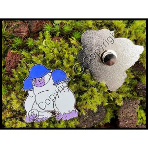 "A.P.E." Enamel Mushroom Pin