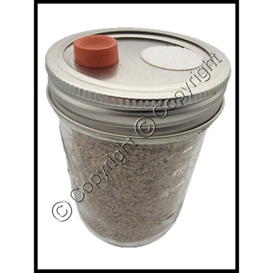 Brown Rice Flour (BRF) Jar - Mushroom Substrate - Click Image to Close