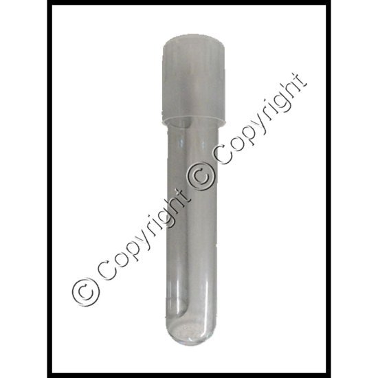 Glass Culture Tube with Clear Cap - Click Image to Close