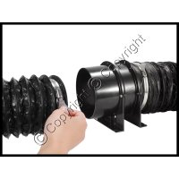 4" Inch Axial Inline Duct Fan 70 CFM 110V