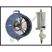 1/4 HP, 3 Blade Humidifan w/ Flowmeter Panel