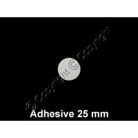 Adhesive Synthetic Filter Disc Stickers - 25 mm - Sheet of 30