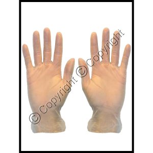 Pair of Powder Free Vinyl Lab Gloves