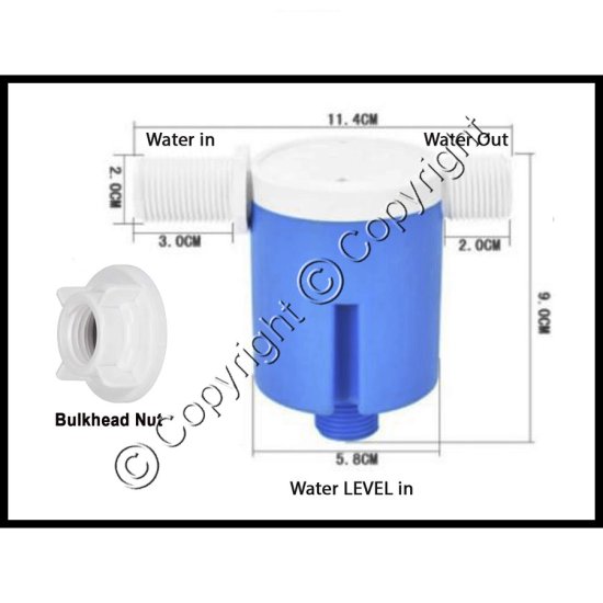 Auto Fill Mini Float Valve (1/2")