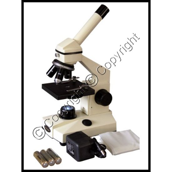 LED Student Field Biological Microscope 40X-1000X - Click Image to Close