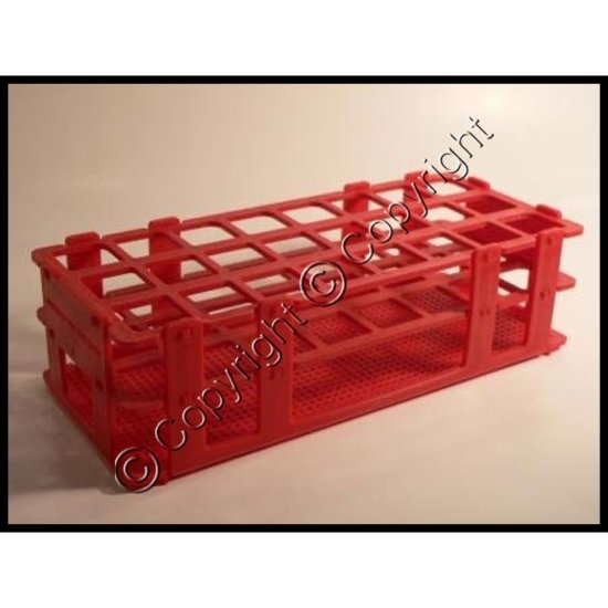 Culture Tube Rack Stand for 24 Tubes x 25mm - Click Image to Close
