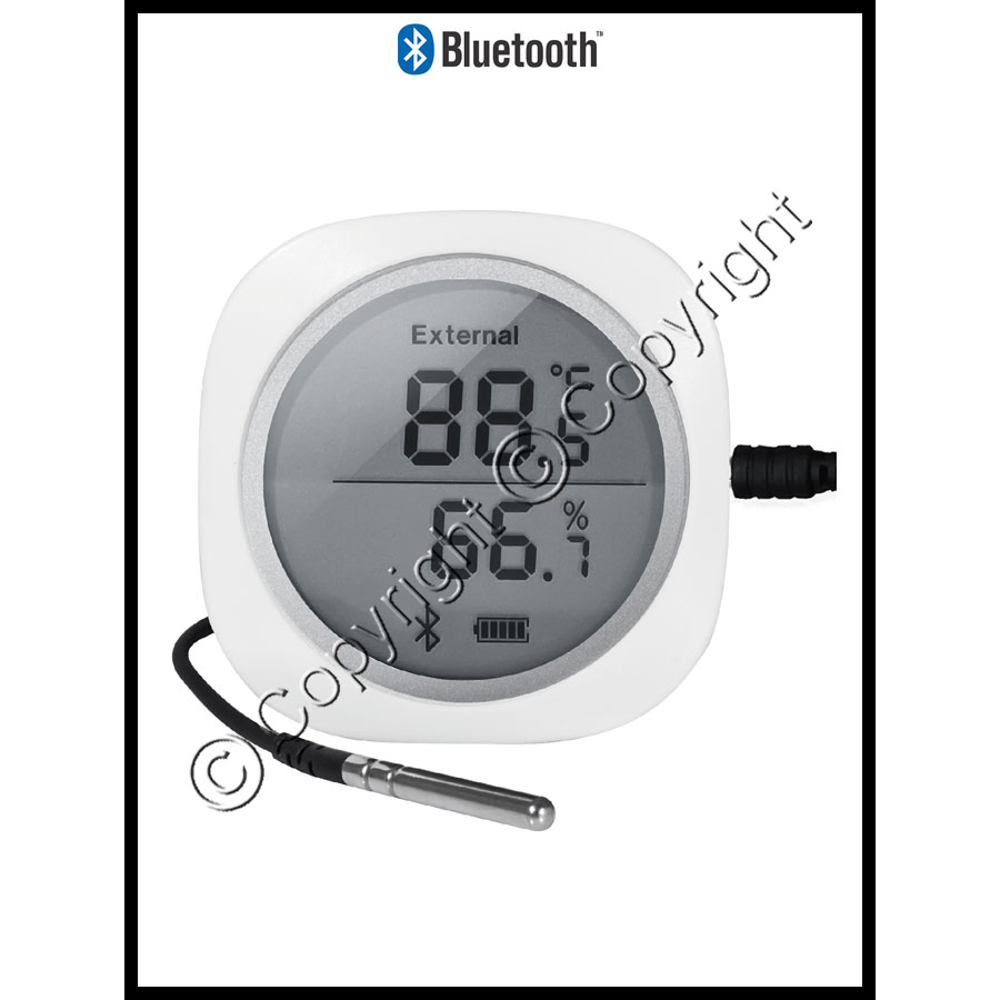 Smart Temperature/Humidity Data Logger - Bluetooth Enabled : Shroom Supply